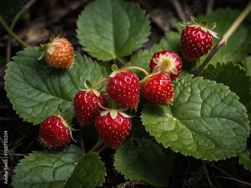 raspberry on a bush