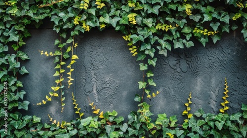 Various Green Plants Growing on a Wall