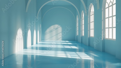 Room With Window and Blue Wall