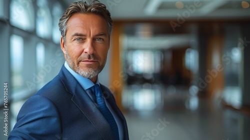 Woman Standing With Arms Crossed in Office