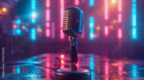 Microphone on Table