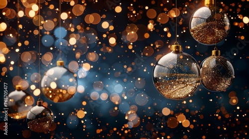 Close Up of Christmas Ornament Hanging From Tree