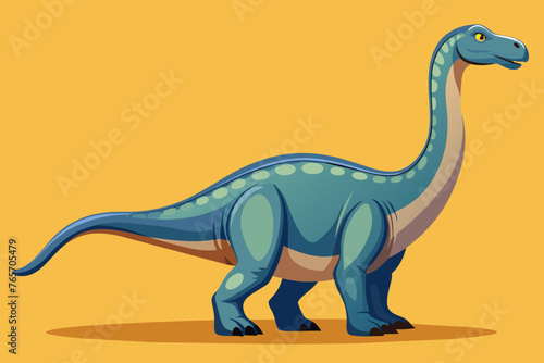 brontosaurus is formidable and elegant full body
