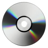 cd or dvd disc isolated on transparent background