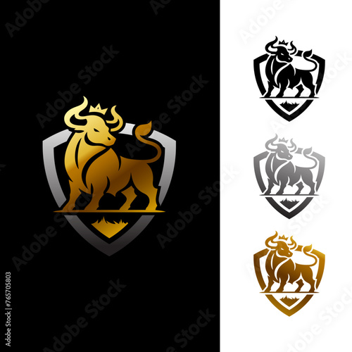 logo asset king of shield bull