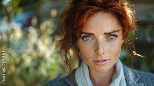 Close Up of Person With Blue Eyes