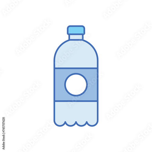 Blue Line Mineral Water vector icon