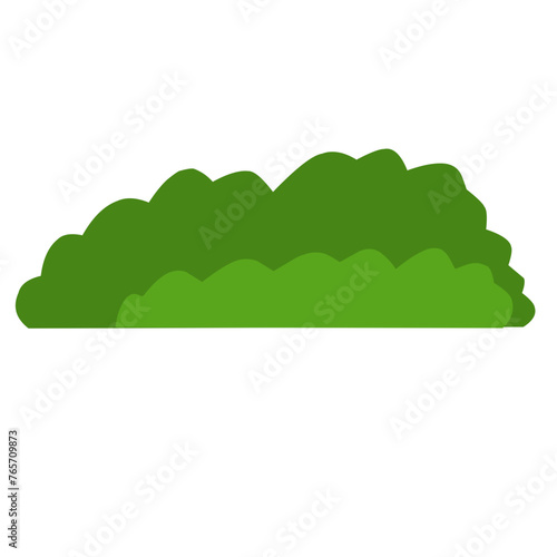 Collection of cartoon bushes,green color.Set of isolated vector illustration design elements