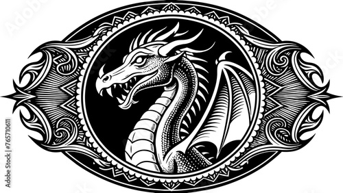 dragoon-camafeum vector illustration