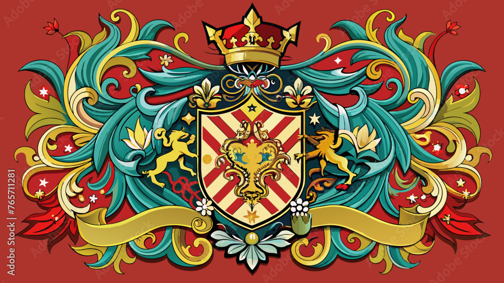 heraldry-side-patterns-with-white-background