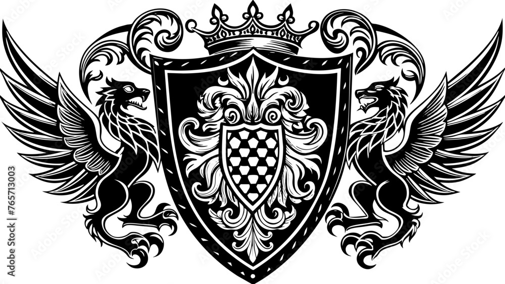 heraldry-side-patterns-with-white-background heraldry-side-patterns-with-white-background