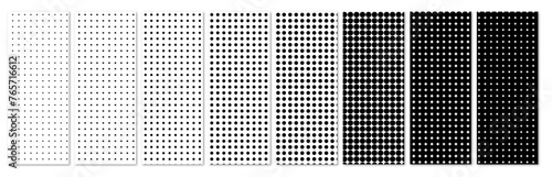 polka-dot white Seamless halftone dots pattern straight