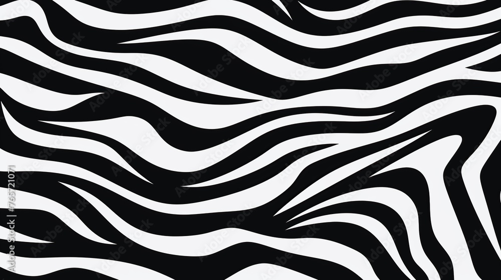 Obraz premium Black and white zebra skin. Black strip animal jungle texture zebra background.