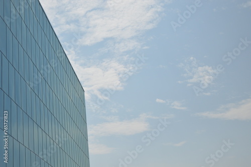 modern office building with blue sky