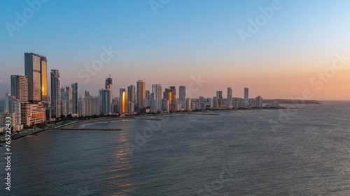 Bocagrande, Cartagena, Colombia at sunset © Anton Gots