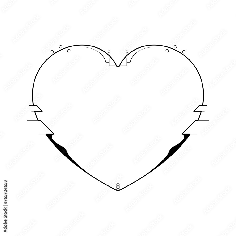 Abstract Hand Drawn Frame Heart With Plants Doodle 14 February Holiday Concept Vector Design Outline Style On White Background Isolated Letter, Message, Mail, Cards, Posters Abstract Hand Drawn Frame Heart With Plants Doodle 14 February Holiday Concept Vector Design Outline Style On White Background Isolated Letter, Message, Mail, Cards, Posters
