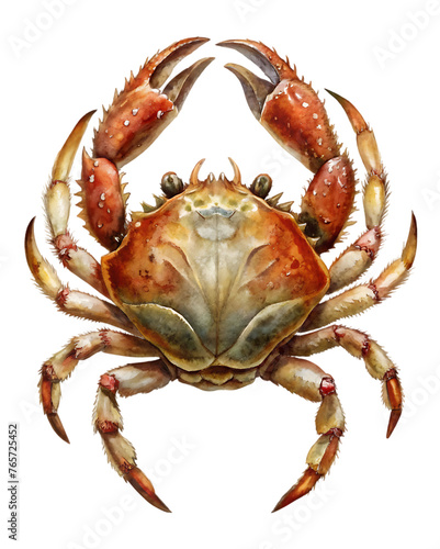 delicious freshwater crab isolated