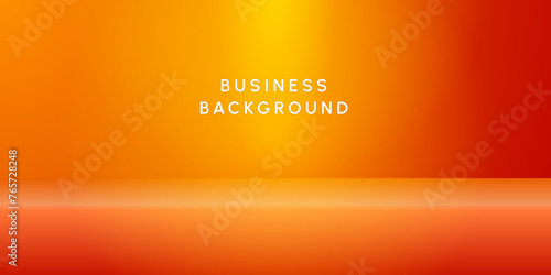 Abstract orange 3d floor simple product display background