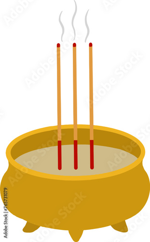 Burn incense and pray for faith