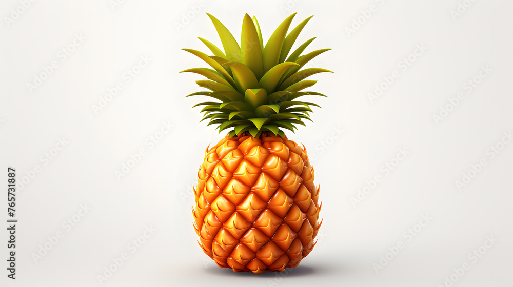 Pineapple Icon 3d Pineapple Icon 3d