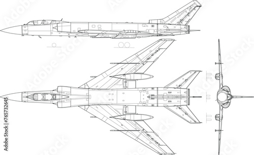 Tupoljev_Tu-128-svg vector file.eps