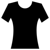 t shirt icon, simple vector design