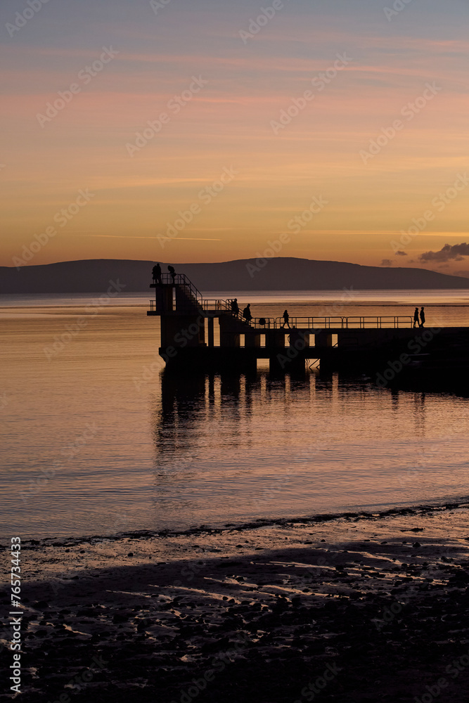 Obraz premium Diving Board Galway, Salthill, Irland, Ireland, 2016, 2017, Europe 