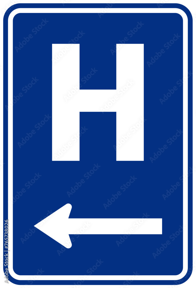 Fototapeta premium Hospital entrance sign