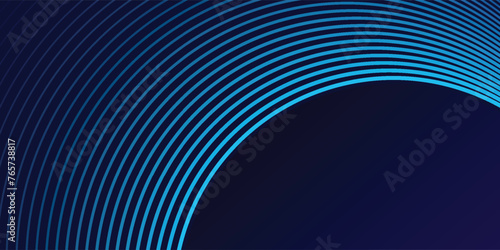 Abstract blue background with glowing curved lines. Shiny blue swirl curve lines design. Spiral lines