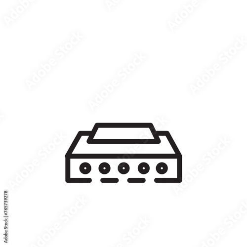 Accordion Harmonica Music Line Icon