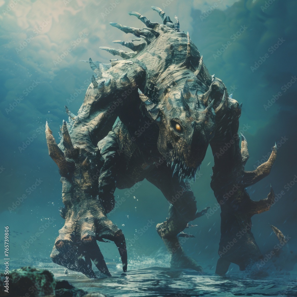 Fototapeta premium monster character scary mystical.