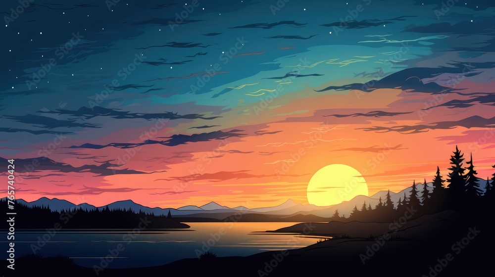 beautiful view of sunset over lake wallpaper. A landscape of Sunset over lake. landscape with a lake and mountains in the background. landscape of mountain lake and forest with sunset in evening. beautiful view of sunset over lake wallpaper. A landscape of Sunset over lake. landscape with a lake and mountains in the background. landscape of mountain lake and forest with sunset in evening.