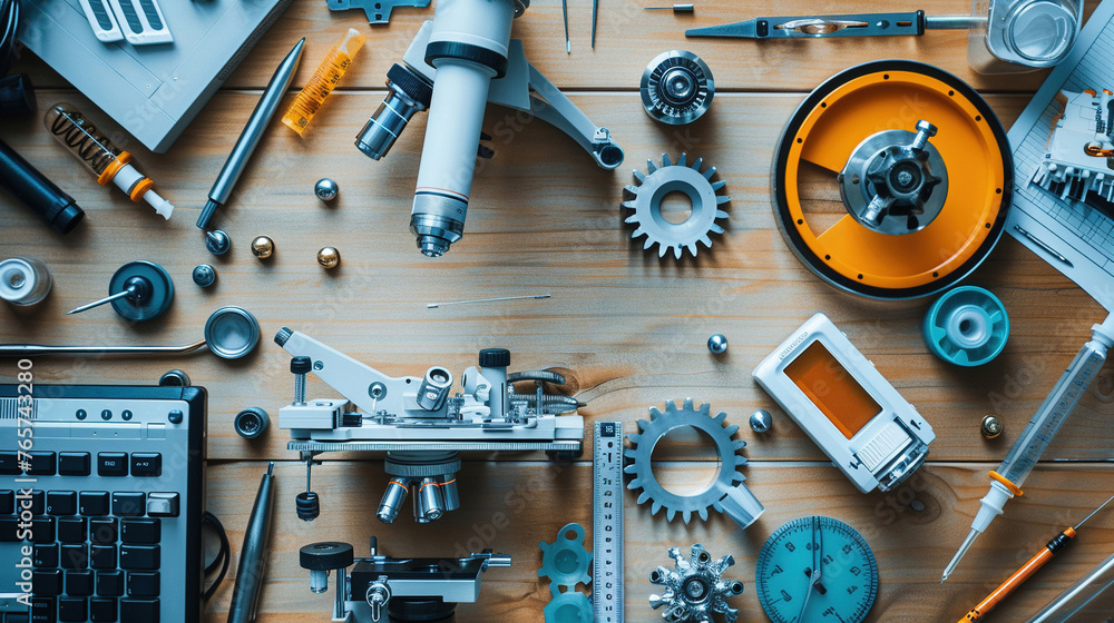 The concept of Science, Technology, Engineering, and Medicine (STEM) Day. World Science Day. Background, banner, illustration. The concept of Science, Technology, Engineering, and Medicine (STEM) Day. World Science Day. Background, banner, illustration.