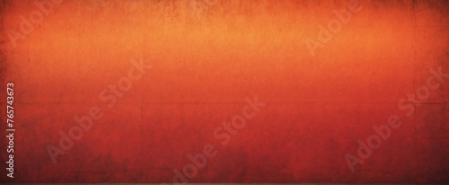 Red to orange gradient grunge rough vintage flat texture surface background from Generative AI