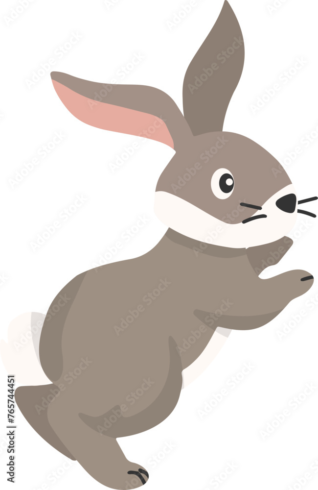 Cute rabbits, wild animals and pets, Easter Cute rabbits, wild animals and pets, Easter
