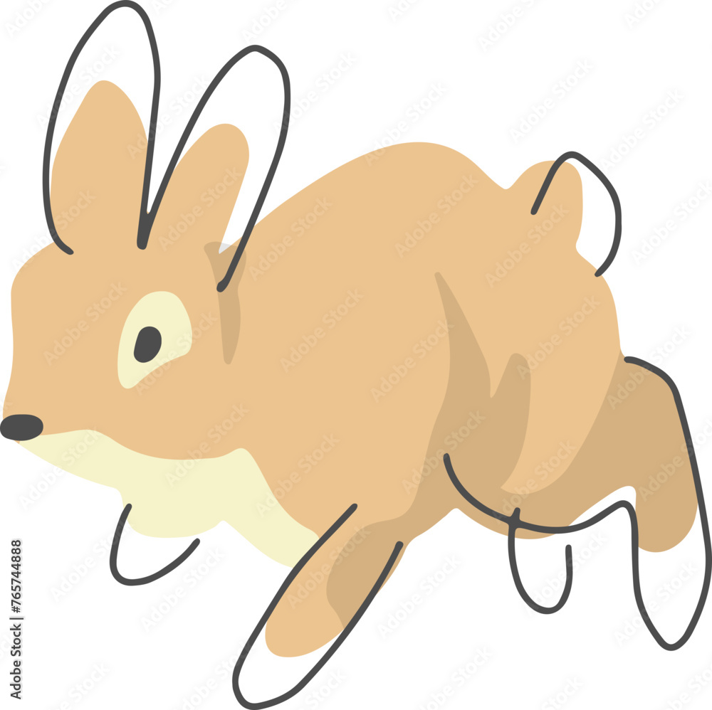 Cute rabbits, wild animals and pets, Easter Cute rabbits, wild animals and pets, Easter