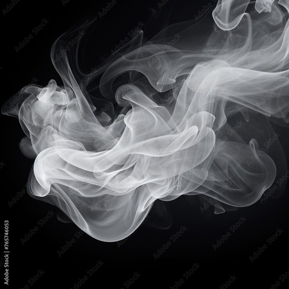 Obraz premium smoke on black background
