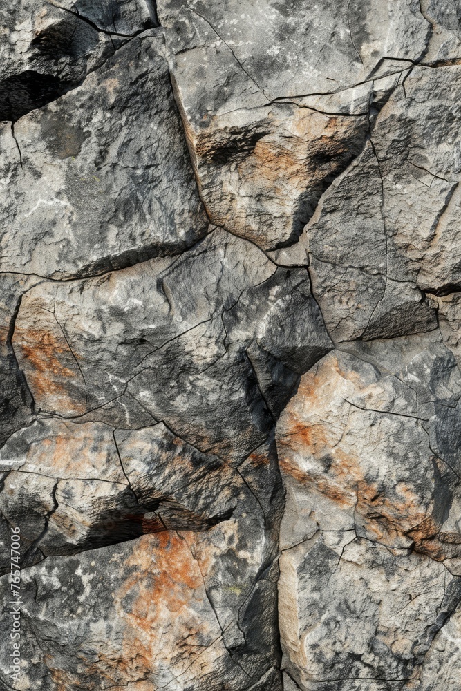 A 3D stone texture close-up, showcasing detailed granite surfaces with natural color variations for immersive set designs