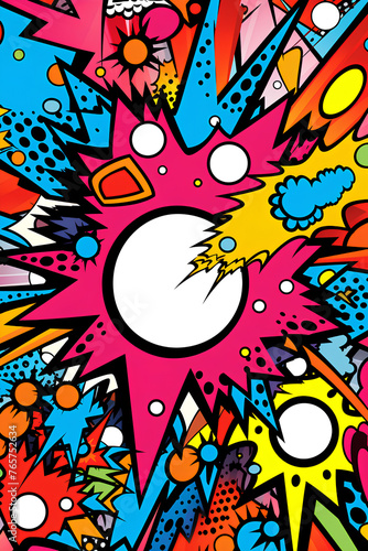 Enticing Pop Art Style: Vibrant Twisting Candy in Flamboyant Colors