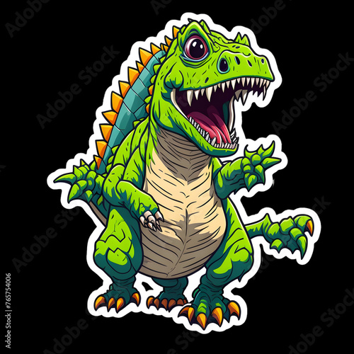 Little Cartoon Dinosaur Stickers