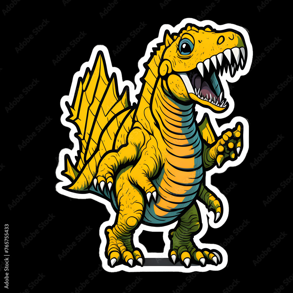 Little Cartoon Dinosaur Stickers Little Cartoon Dinosaur Stickers