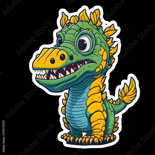 Little Cartoon Dinosaur Stickers 