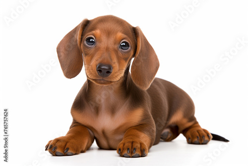 Close-up image of a miniature dachshund s face