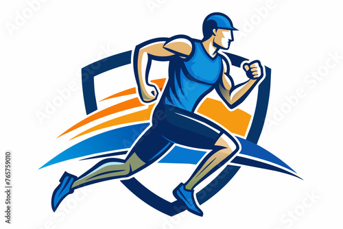 sports runner  logo without text 