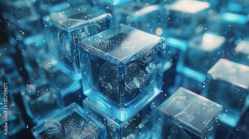 Stack of Ice Cubes