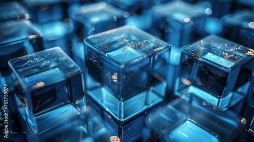 Stack of Ice Cubes