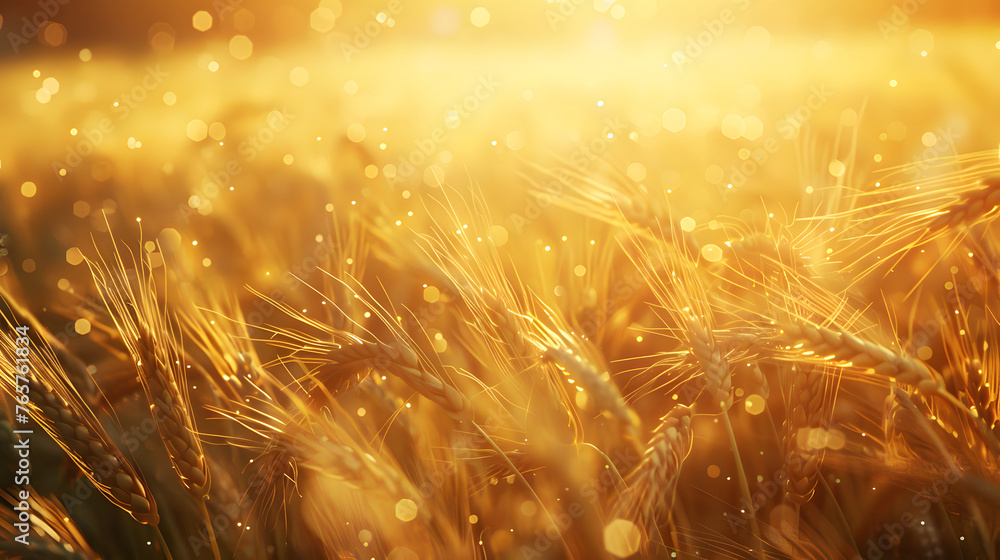 A Majestic Organic Abstract Wheat Field Background