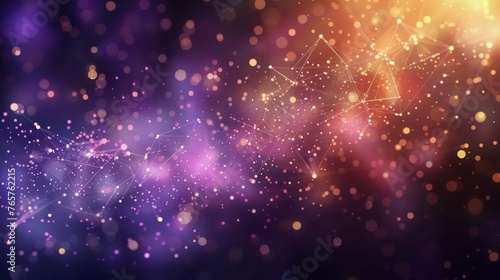 Blurry Colorful Lights on Dark Background