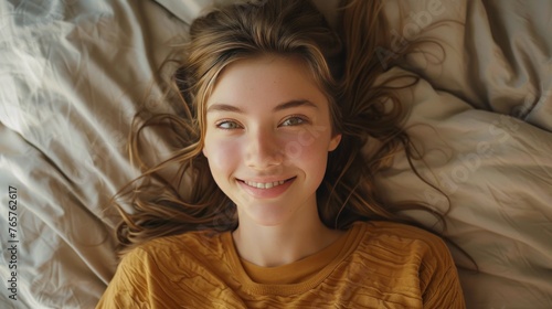 Smiling Woman in Beanie