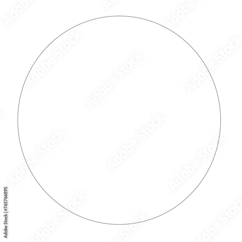circle frame on white